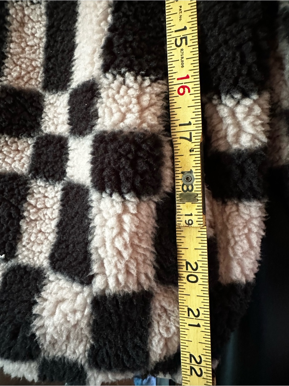 Cat & Jack Black and White Checkered Sherpa Jacket - Picture 5 of 6